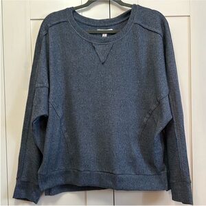 Smoke Blue Women’s Pullover Sweatshirt Sz LG By Emily Daniels